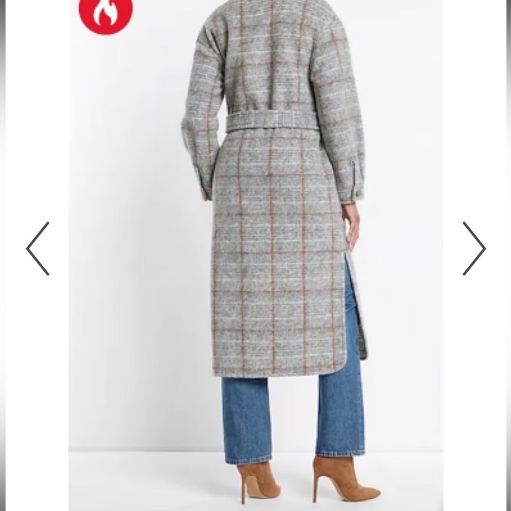 Express Wool Blend Long Shacket - Picture 8 of 8